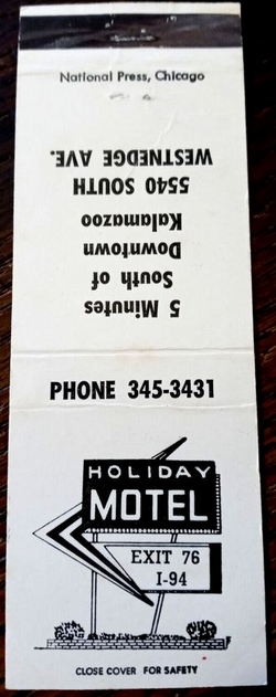 Holiday Motel - Matchbook (newer photo)